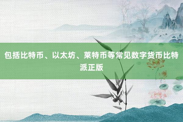 包括比特币、以太坊、莱特币等常见数字货币比特派正版