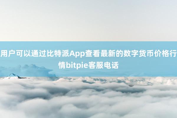 用户可以通过比特派App查看最新的数字货币价格行情bitpie客服电话