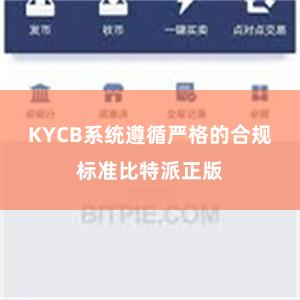 KYCB系统遵循严格的合规标准比特派正版