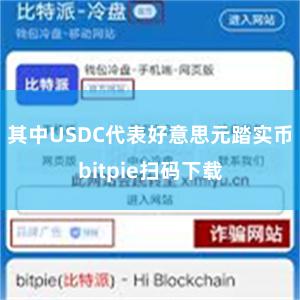 其中USDC代表好意思元踏实币bitpie扫码下载